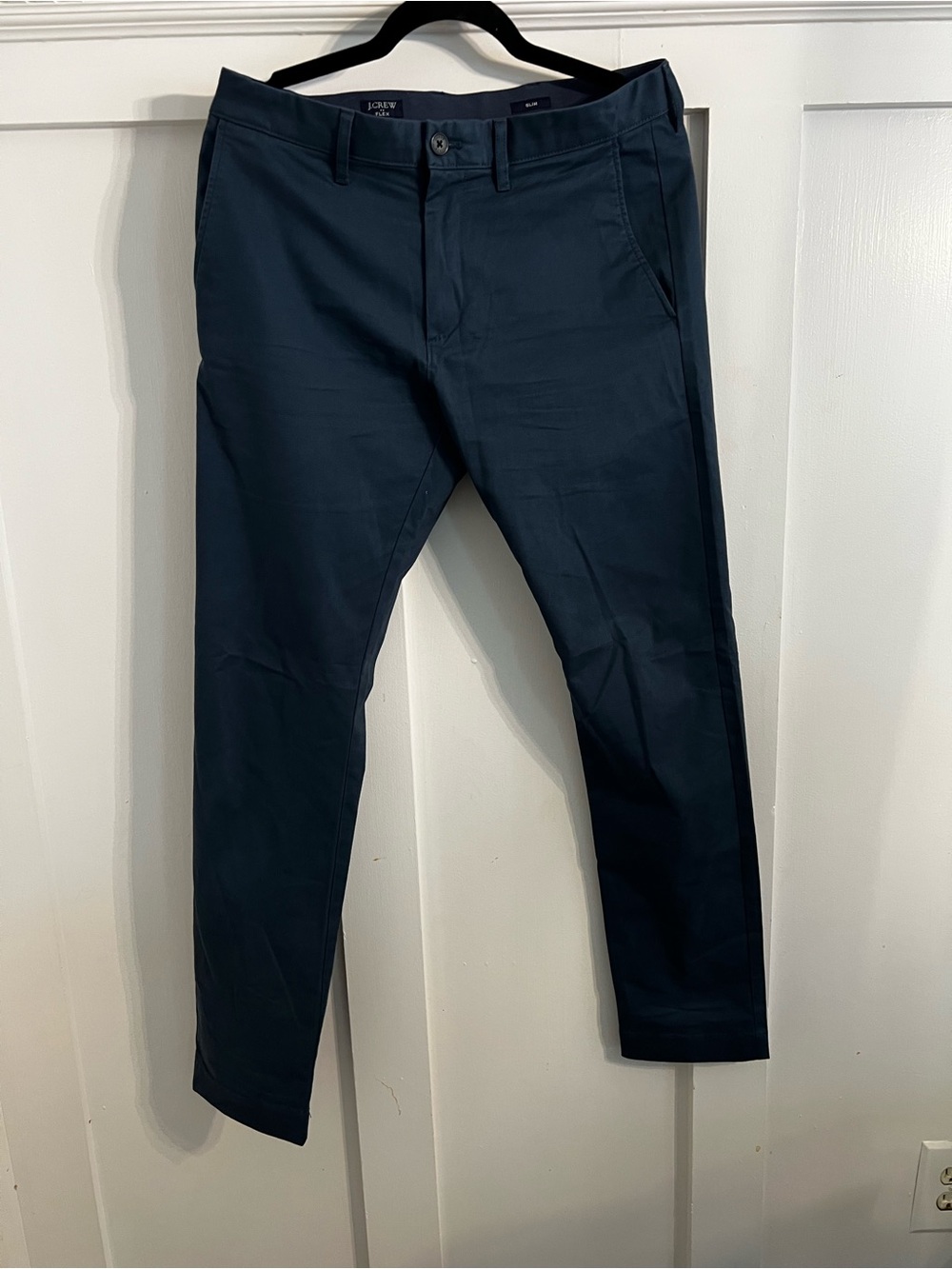 JCrew Flex slim pants navy blue 31 x 32 cotton polyester elastase